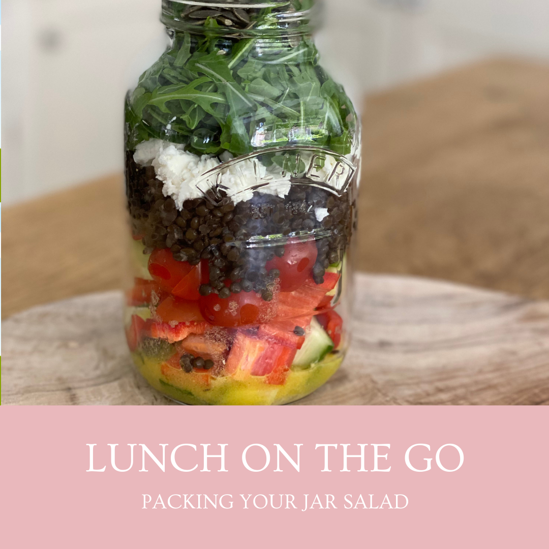 Lunch on the go - your jar salad step by step