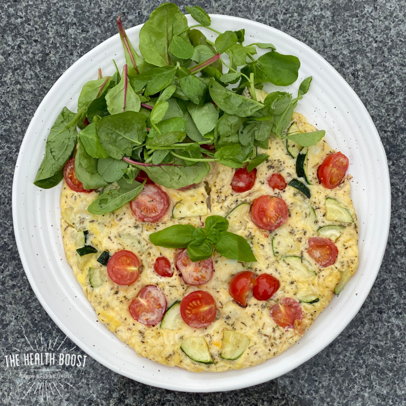 courgette and tomato frittata