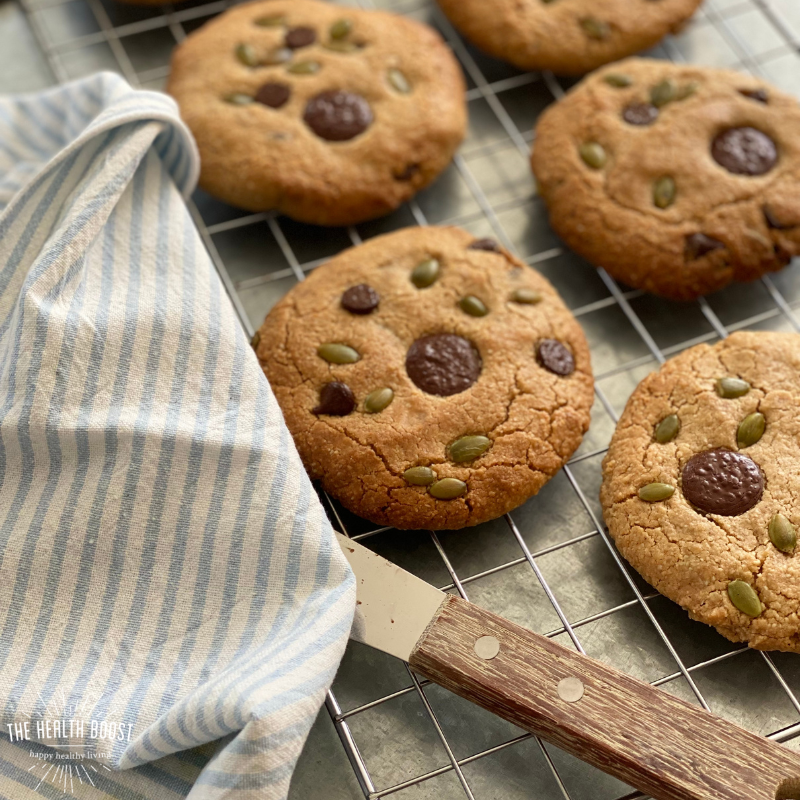 Tahini, maple &amp; almond cookies