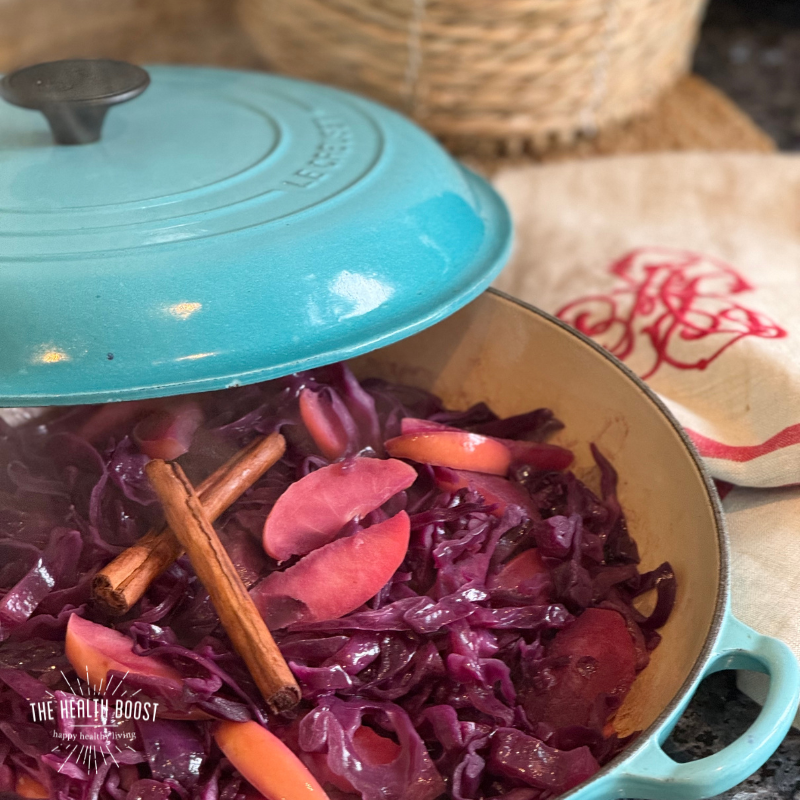Braised red cabbage &amp; apple