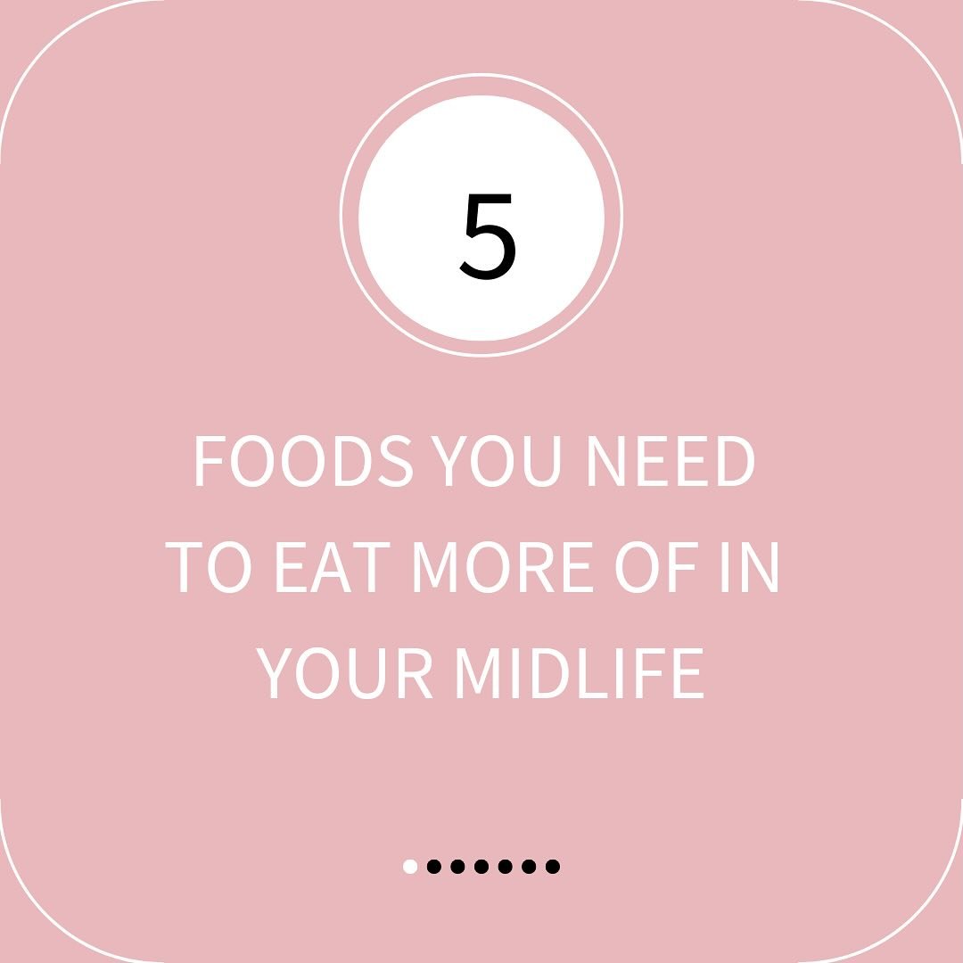 5 𝗳𝗼𝗼𝗱𝘀 𝘁𝗼 𝗲𝗮𝘁 𝗺𝗼𝗿𝗲 𝗼𝗳 𝗶𝗻 𝘆𝗼𝘂𝗿 𝗺𝗶𝗱𝗹𝗶𝗳𝗲⁣
⁣
We obviously need to eat a variety of foods - but these 5 foods will feature on our plates every week and sometimes every day.⁣
⁣
𝗪𝗵𝗮𝘁 𝗮𝗿𝗲 𝘆𝗼𝘂𝗿 𝗳𝗮𝘃𝗼𝘂𝗿𝗶𝘁𝗲𝘀?⁣
⁣