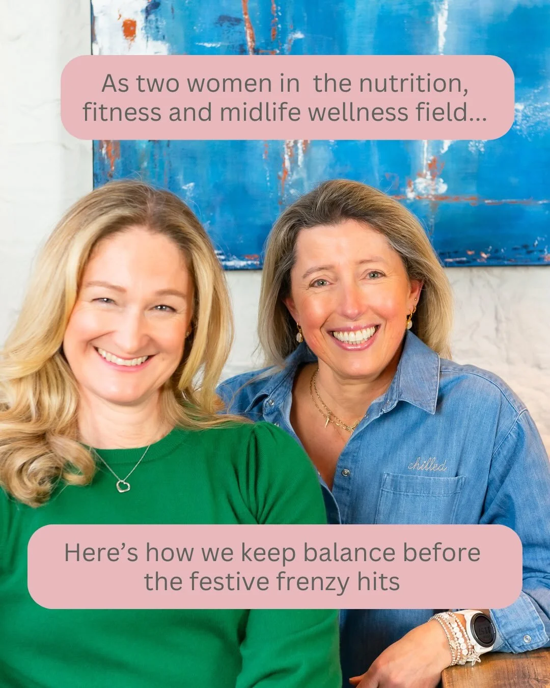 Creating balance is not about restriction.⁣⁣
⁣⁣
It&rsquo;s about feeling good, enjoying the season and protecting your well-being.⁣⁣
⁣⁣
We will still be taking our walks, prioritising our gym sessions and eating nourishing meals throughout December.⁣