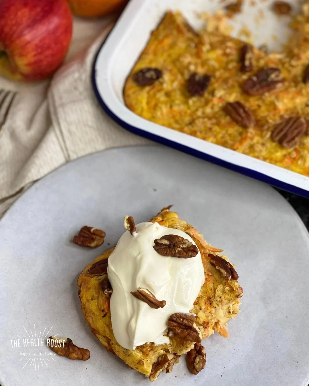 🥕𝐂𝐀𝐑𝐑𝐎𝐓, 𝐆𝐈𝐍𝐆𝐄𝐑🫚, 𝐎𝐑𝐀𝐍𝐆𝐄🍊 𝐊𝐄𝐅𝐈𝐑 𝐁𝐀𝐊𝐄𝐃 𝐎𝐀𝐓𝐒 

🍊With all the illness I have witnessed around me in the last 2 weeks, I thought reminding you of this delish recipe would be helpful 

🫚A fab balanced and immune boosti