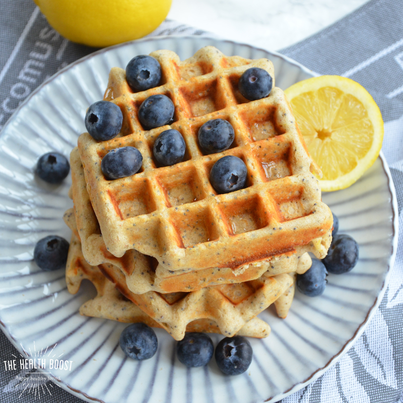 lemon &amp; poppy seed waffle