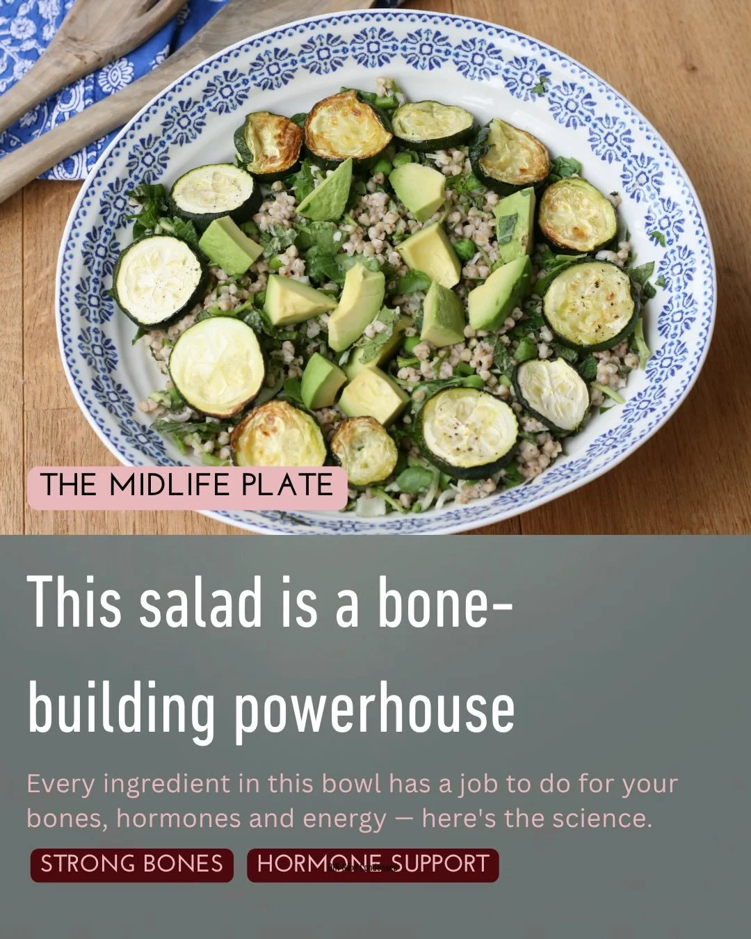 The midlife plate

What we eat in midlife really matters.

The science behind ingredients and how they can support us is fascinating and all our recipes are designed to support you and your body.

Do you find this informative post interesting?

Let u