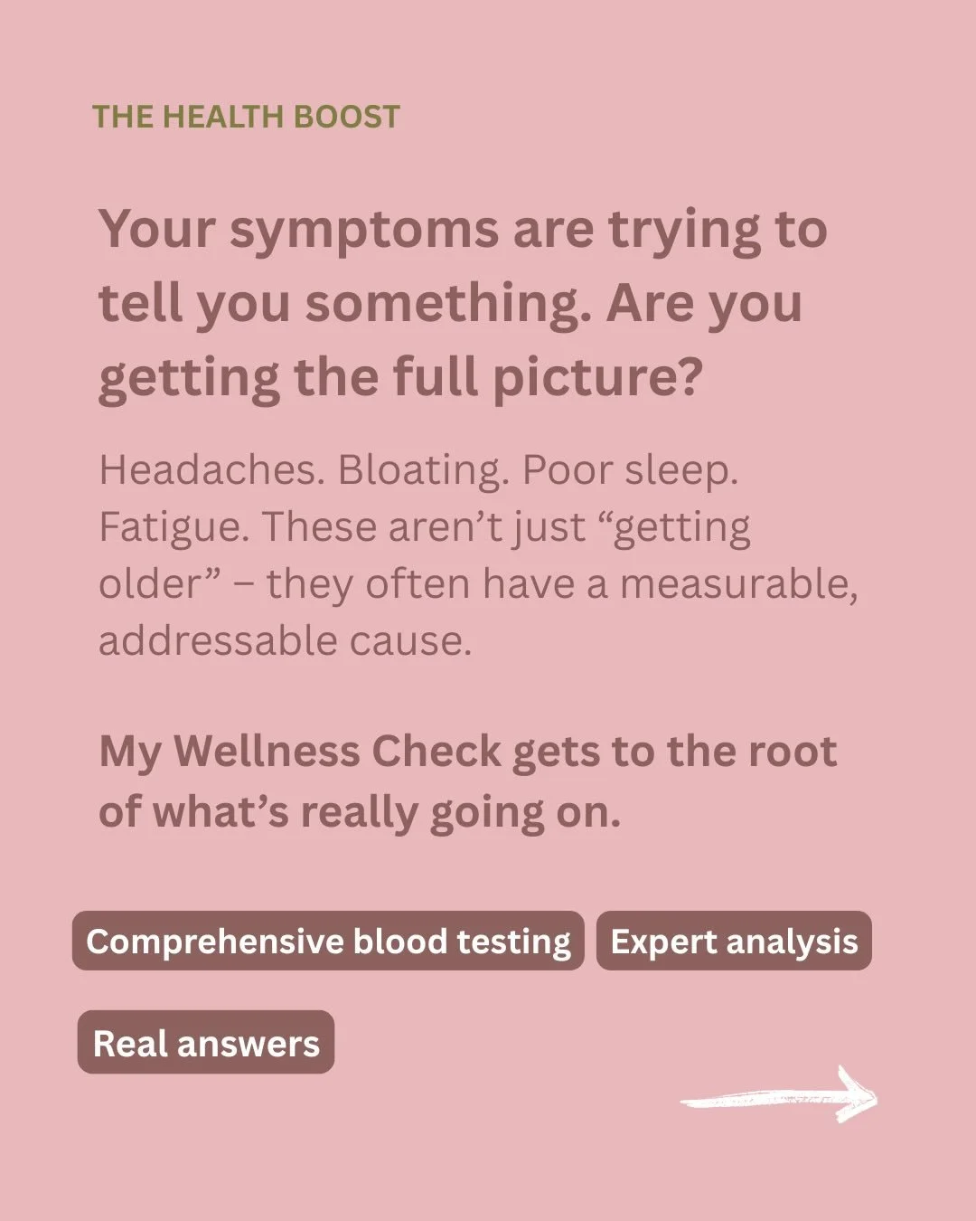 There&rsquo;s a difference between &ldquo;not ill&rdquo; and genuinely well.⁣⁣
⁣⁣
Most standard blood tests are designed to rule out serious disease. ⁣⁣
They&rsquo;re not designed to catch the functional imbalances that sit just below the surface &nd