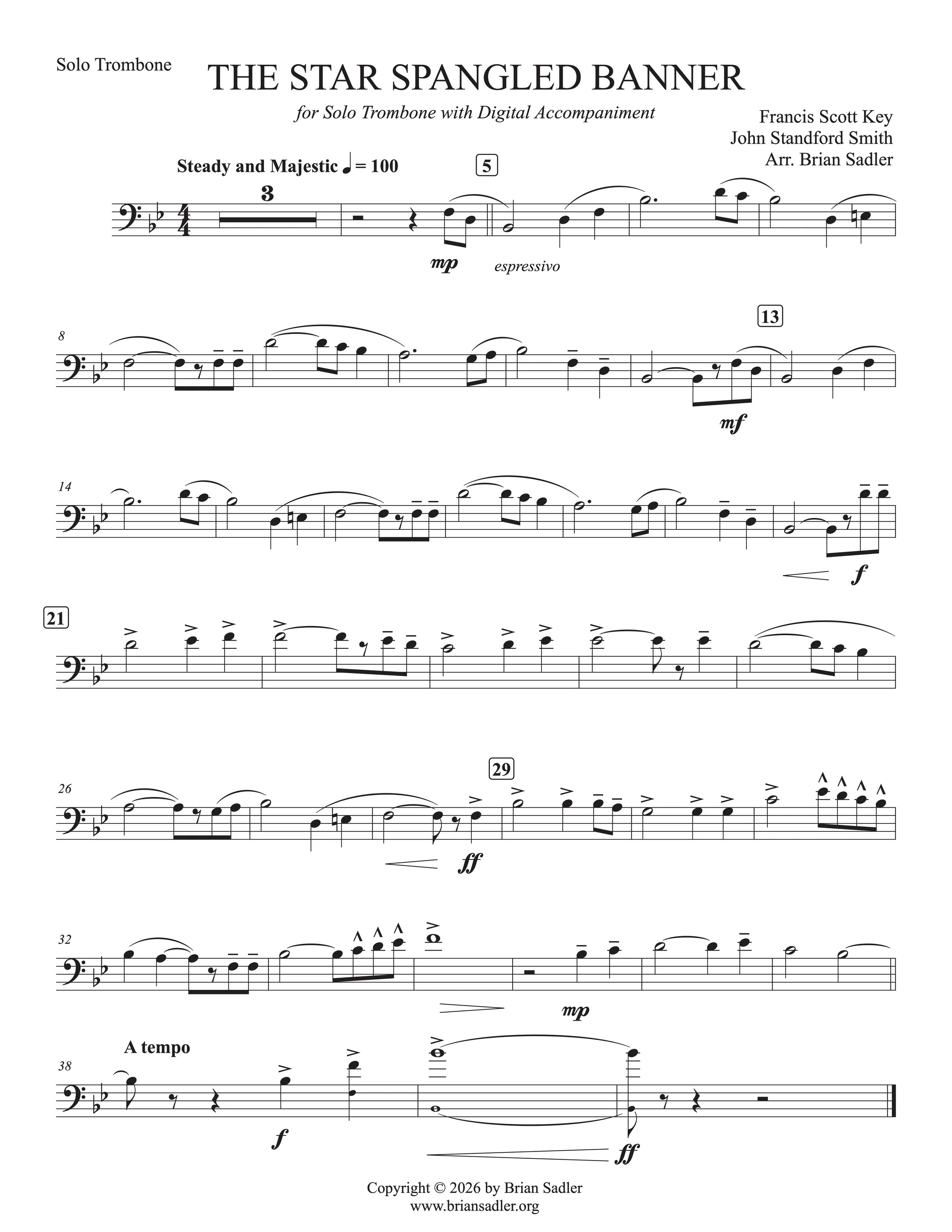 Star Spangled Banner - Solo Trombone.jpg