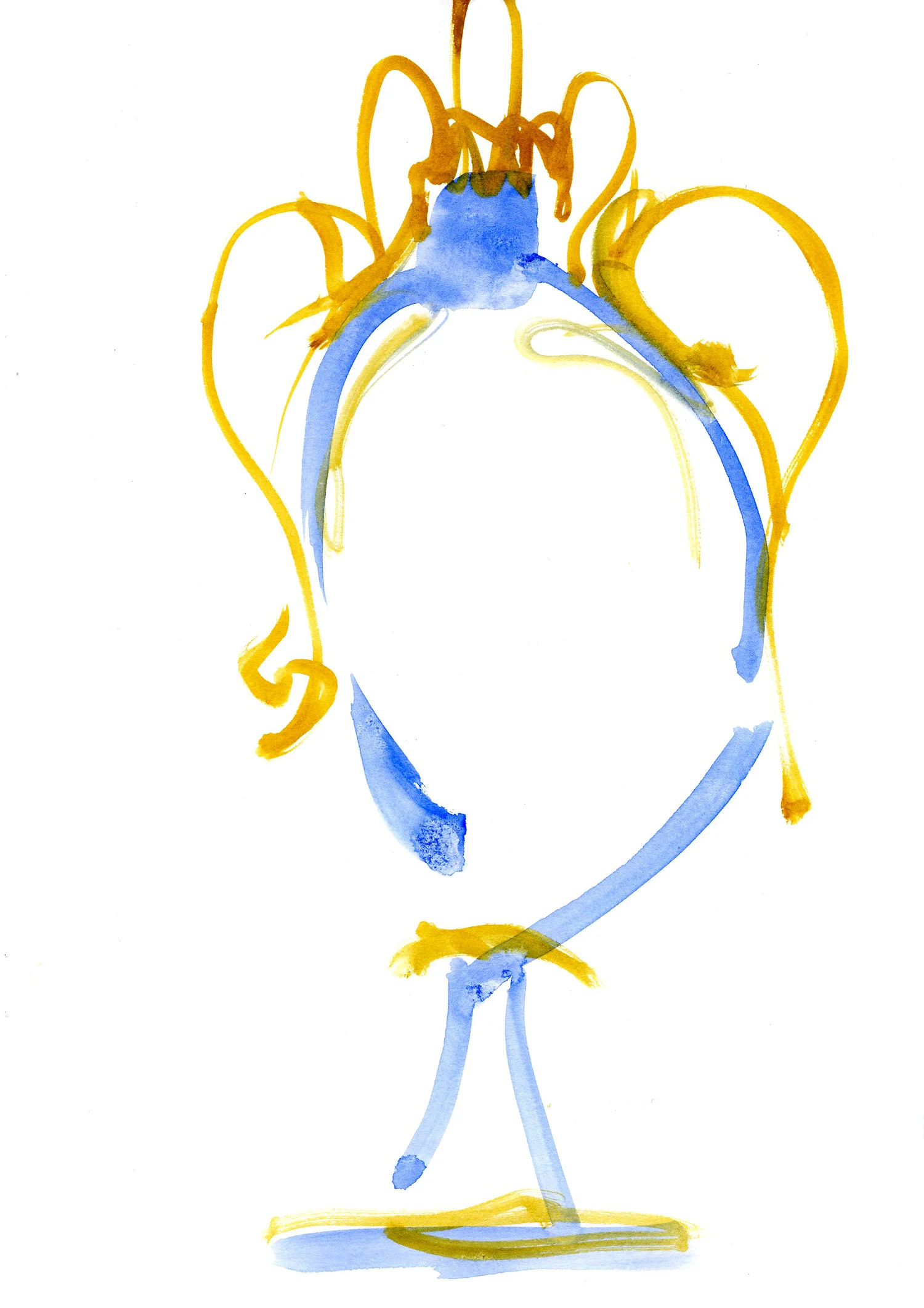 Watercolour. Vase