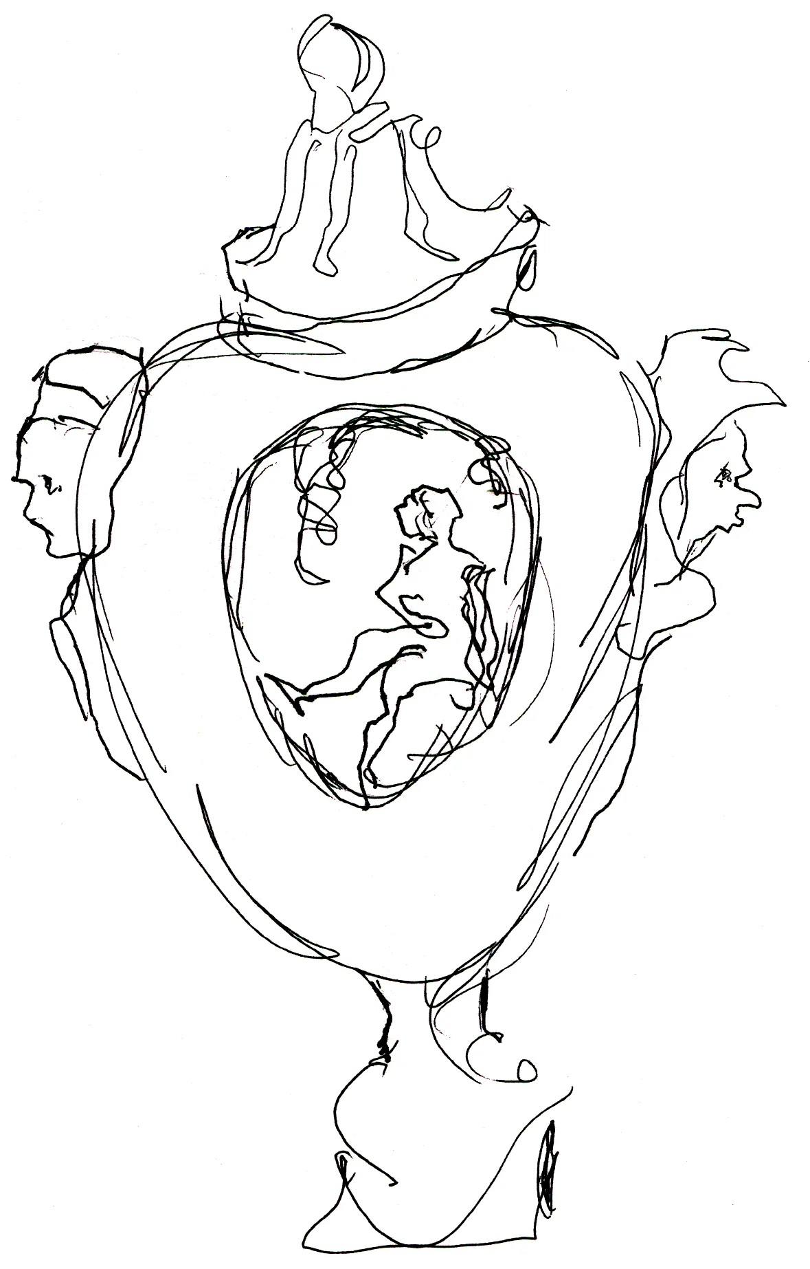 Drawing. Vase
