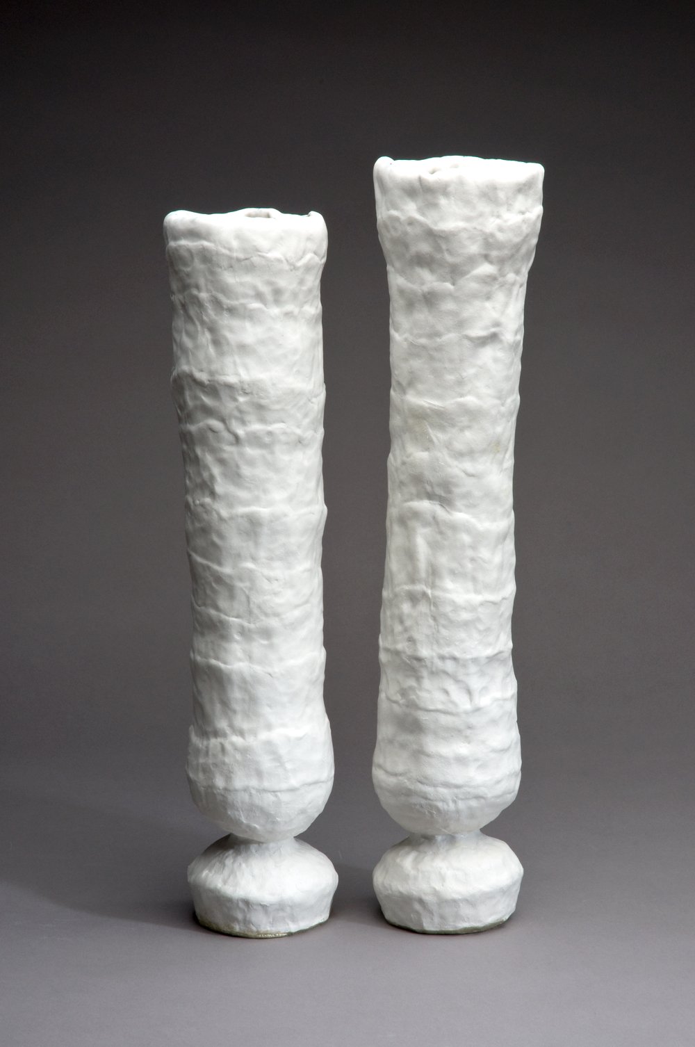 Tall White Vases