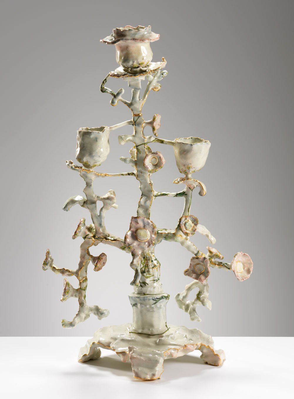 Tall Candelabra with flowers
