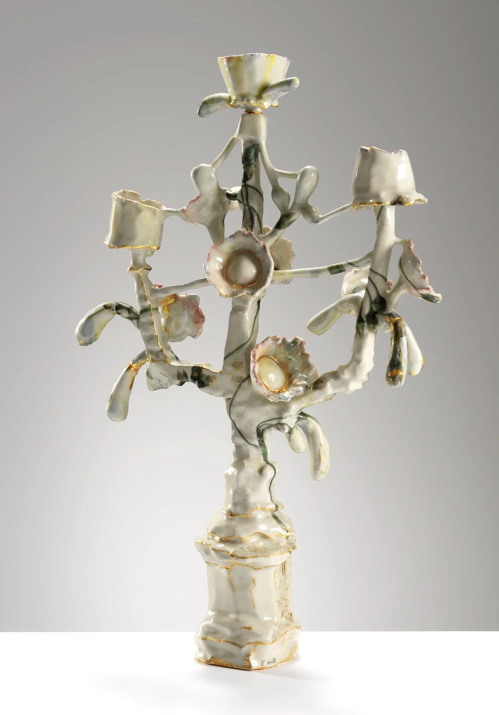 Candelabra with Flowers