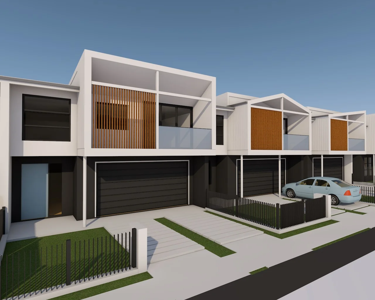 Facade Design - Terraces, Catherine Park, NSW