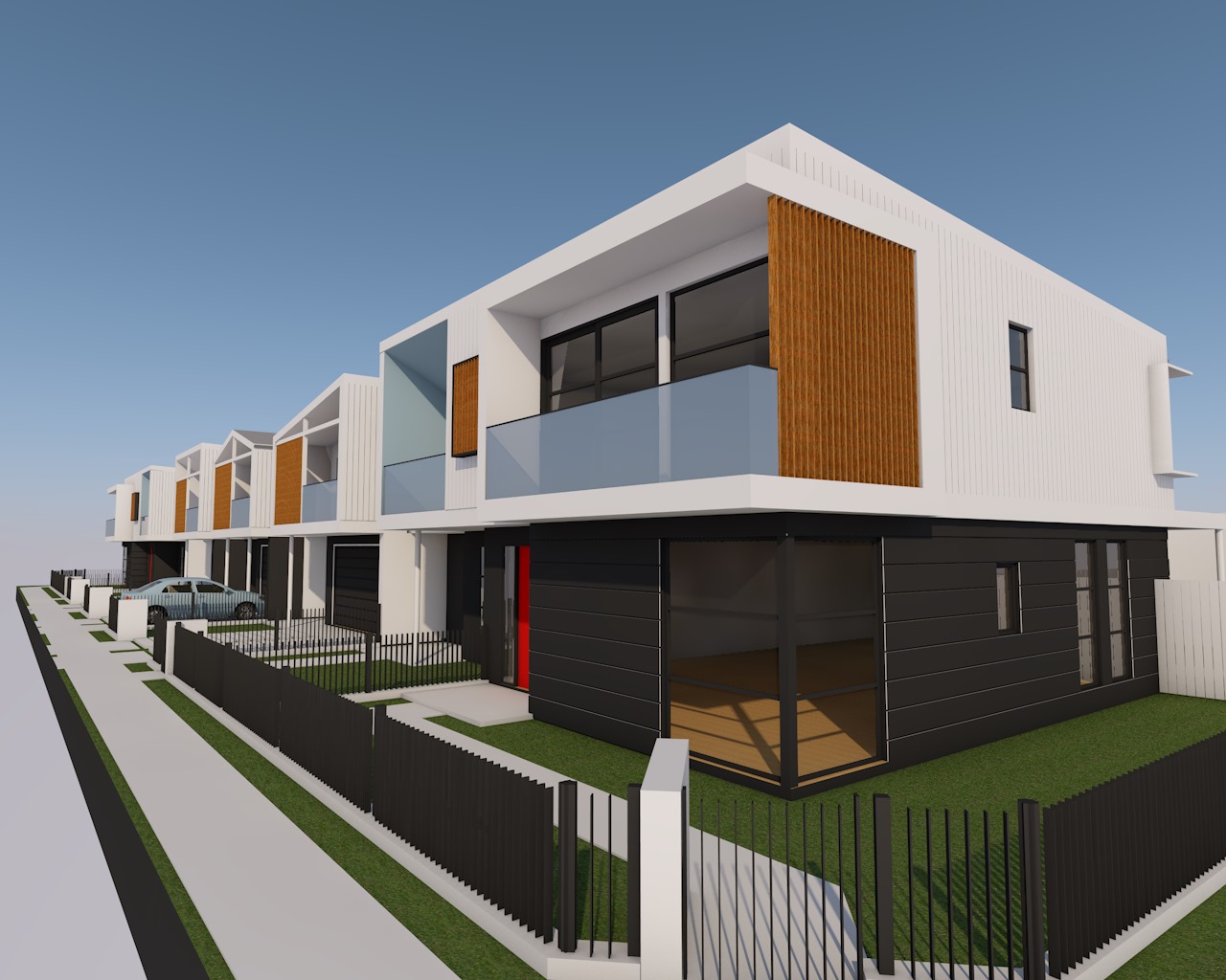 Facade Design - Terraces, Catherine Park, NSW