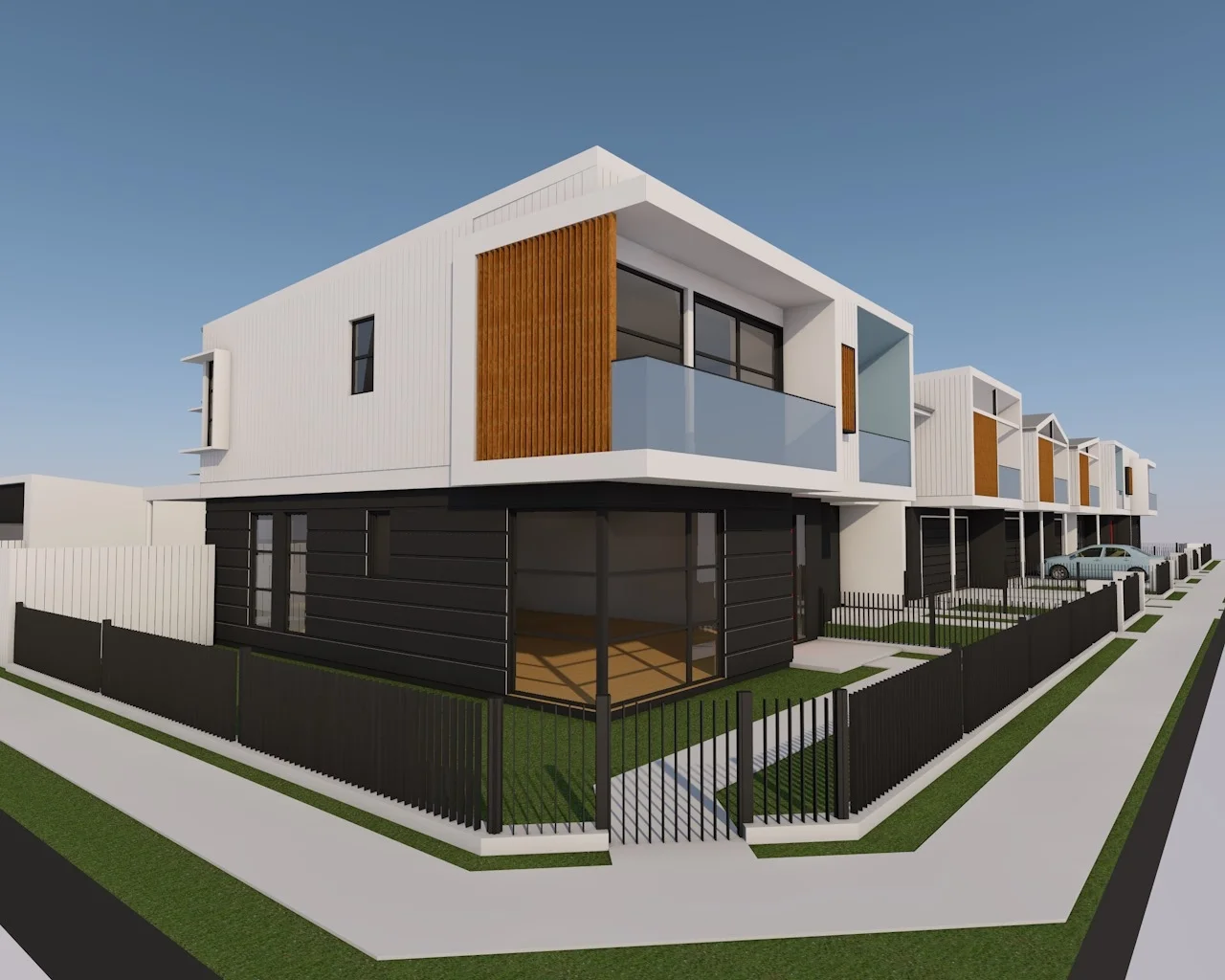 Facade Design - Terraces, Catherine Park NSW