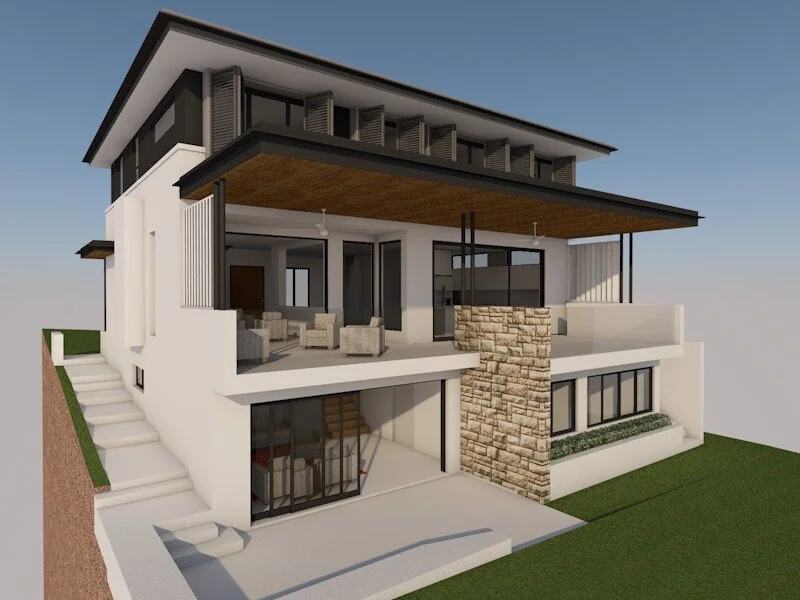 Lilli Pilli house concept facade rear