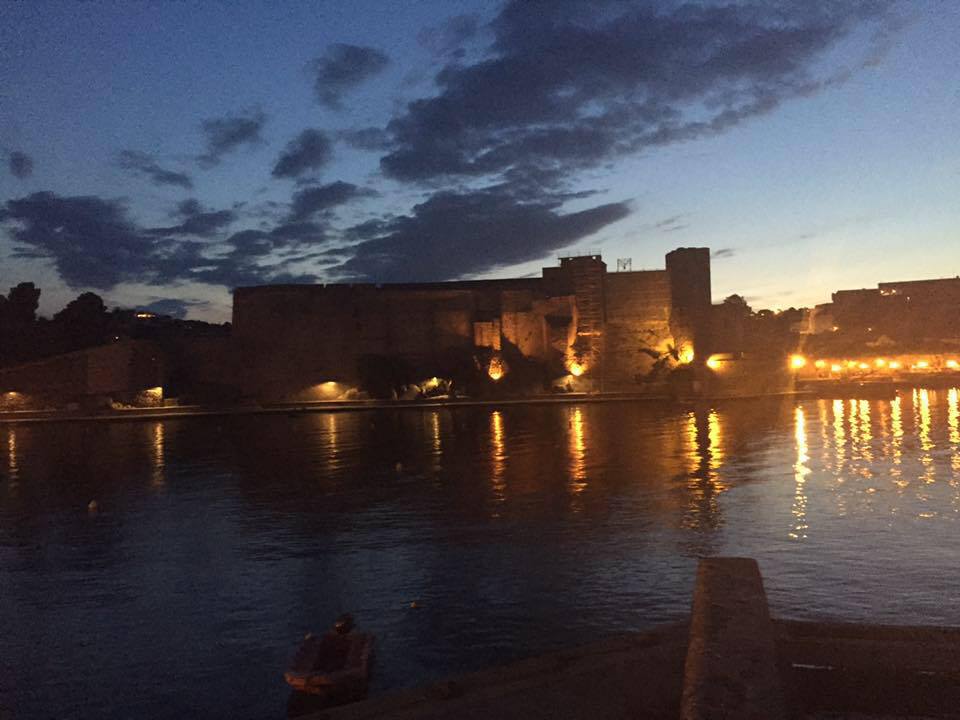 beach sunset castle.jpg
