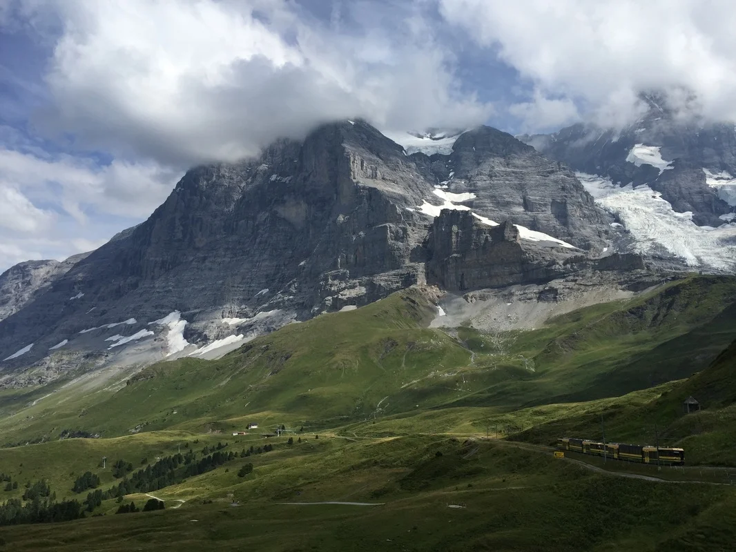 Eiger and Jungfrau Mountains in full splendor