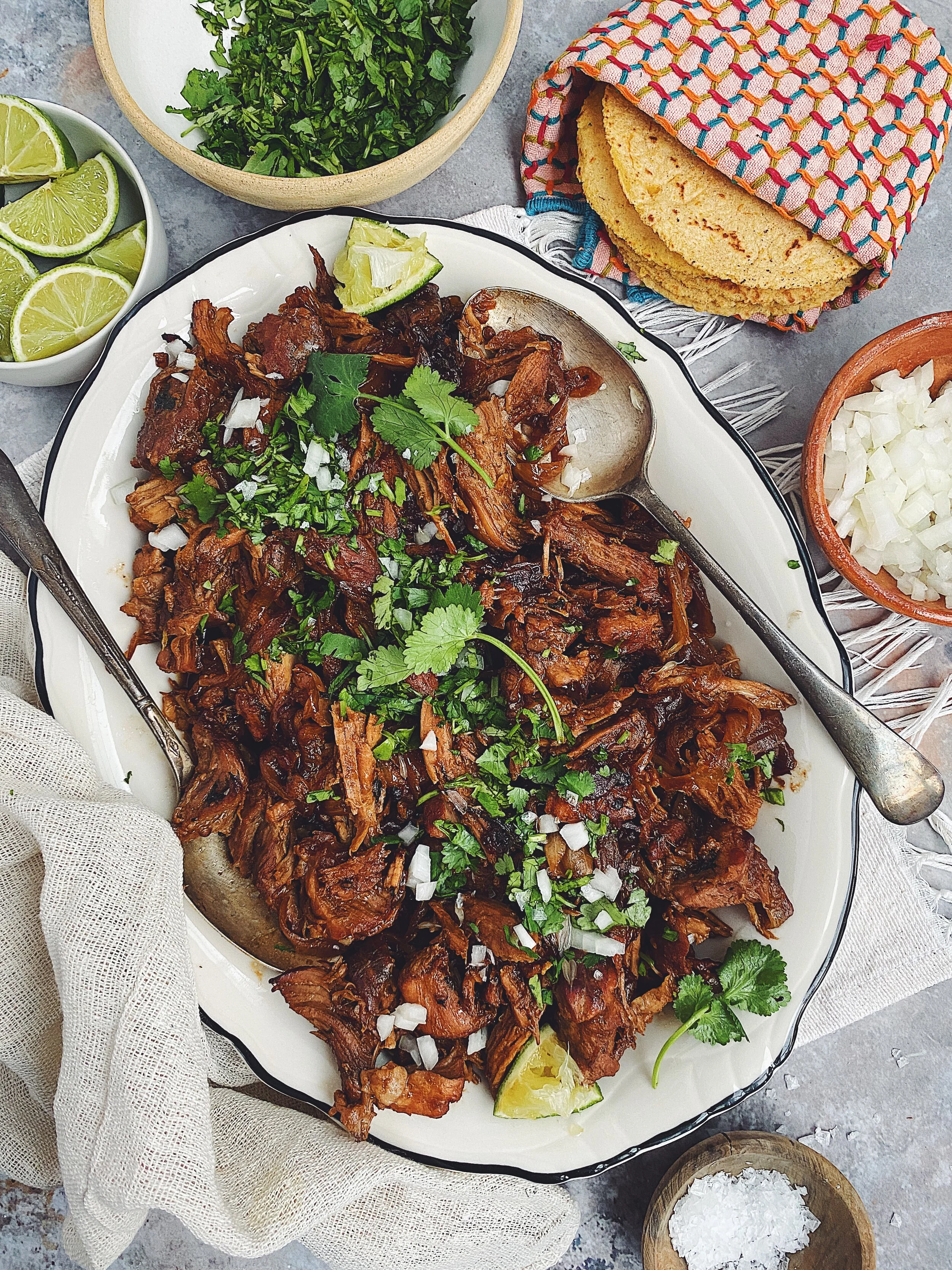 Brown Miso and Porter Carnitas And Quick Pork Chicharron.