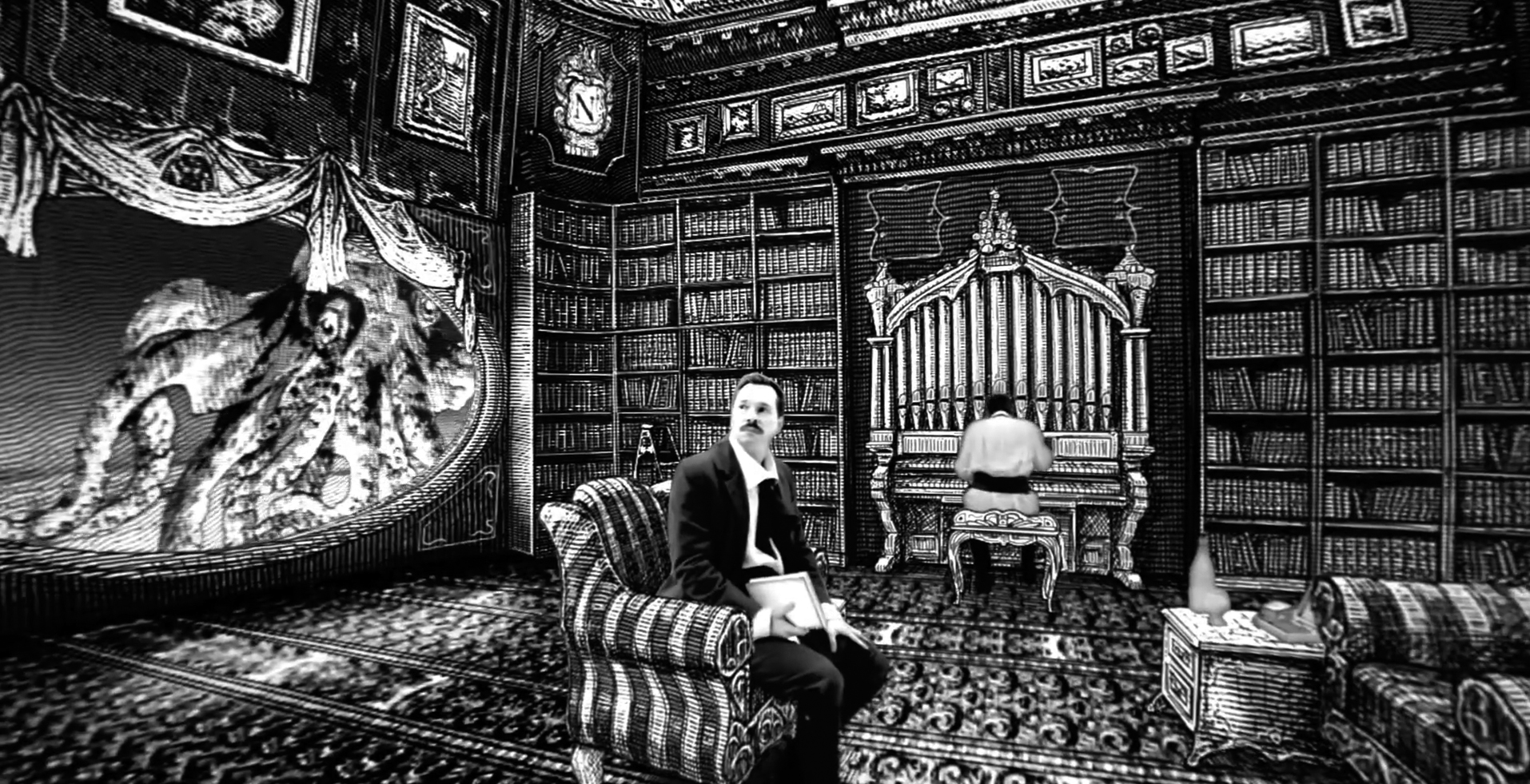 Captain Nemo's library onboard the Nautilus, Robert Lepage, 2017