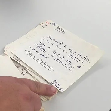 Roland Barthes' Archive at the Bibliothèque Richelieu — Reproduction interdite / All rights reserved — photo by Ninon Ardisson