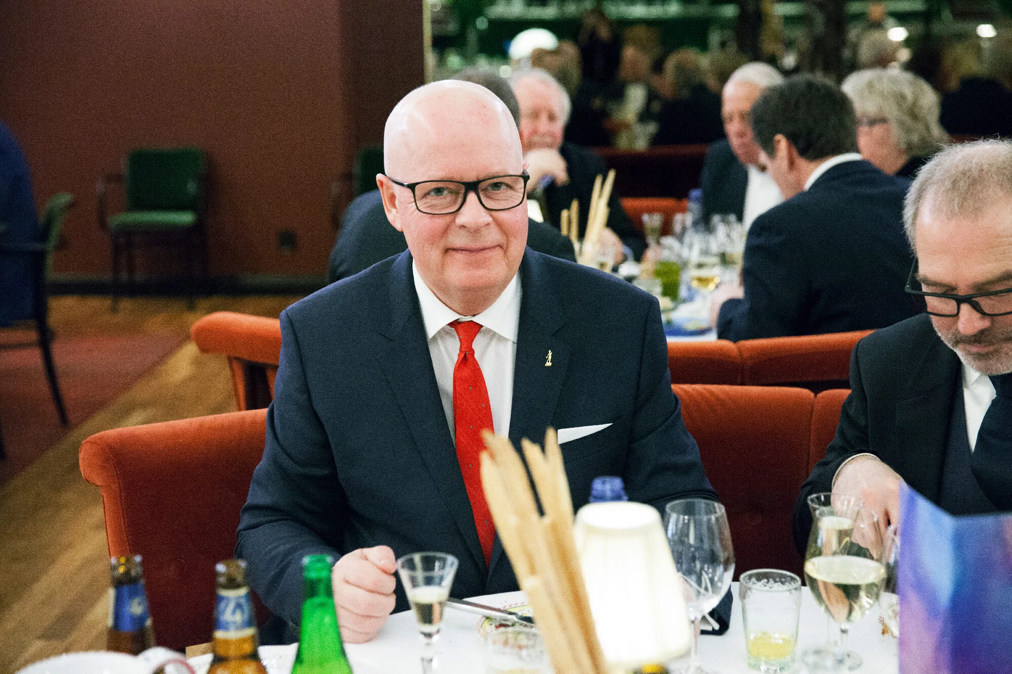 Ständig Ordf Severin Sjöstedt trivdes ovanligt bra här med Leif Olausson Arla Foods