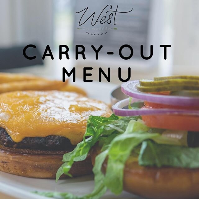 Tasty carry-out is just a phone call away! We'll be offering the following items for carry-out and delivery only:⠀
⠀
APPETIZERS:⠀
Stuffed Mushrooms - 5 for $10⠀
Ceviche - $9⠀
Bruschetta - $10⠀
⠀
SALADS:⠀
Caesar Salad - $11⠀
West On Warren Salad - $14