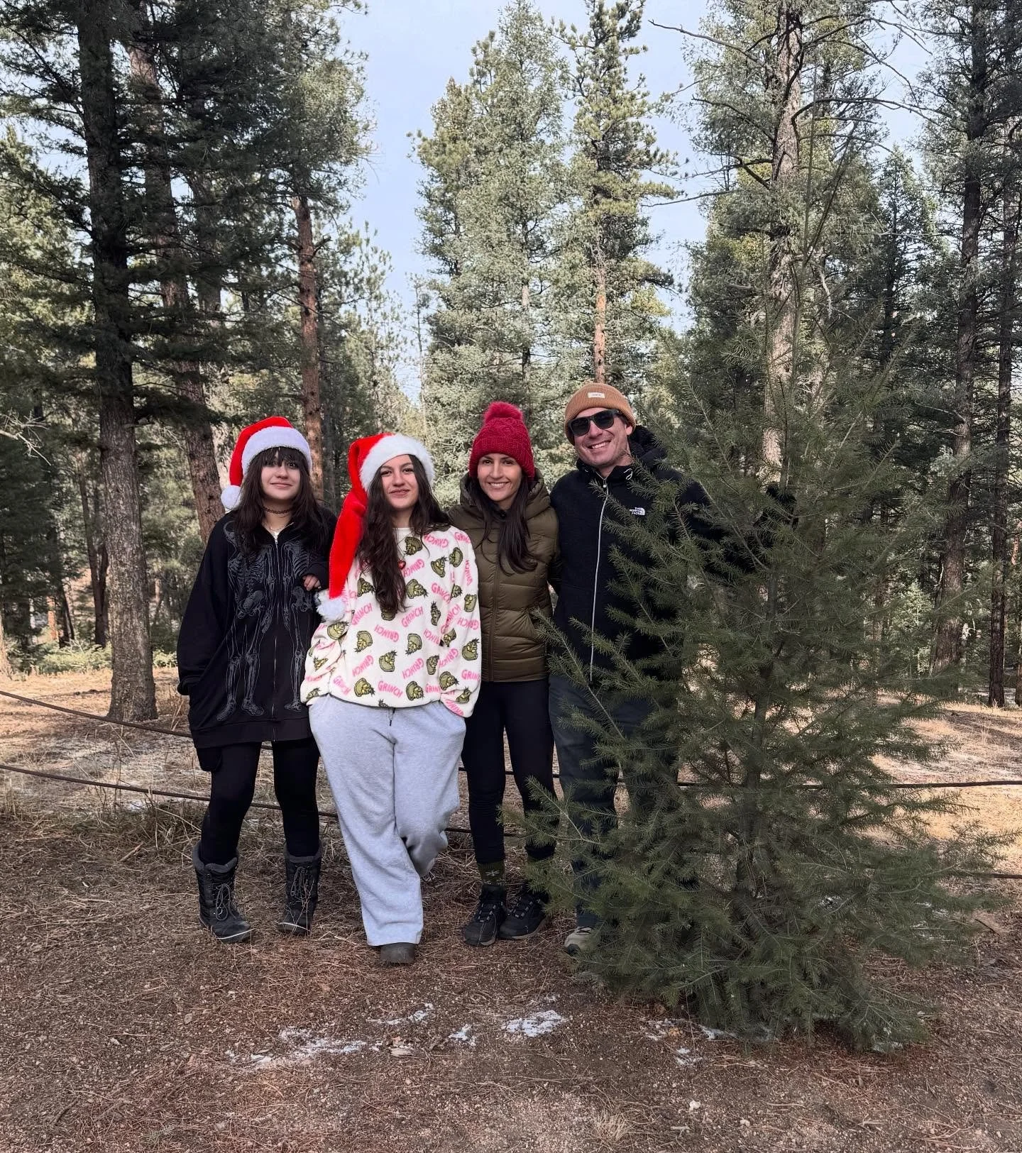 My favorite tradition with my favorite people. We got a good one this year! 🥶 🌲