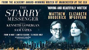 THE STARRY MESSENGER STARRING MATTHEW BRODERICK AND ELIZABETH MCGOVERN OPENED AT THE WYNDHAMS THEATRE JUNE 2019