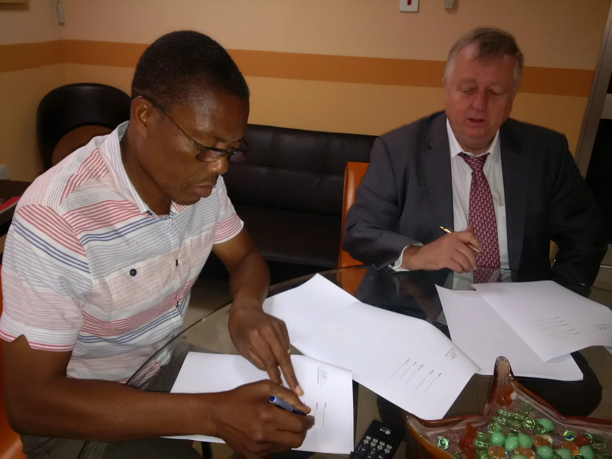 Signing of the LAnd Lease Agreement