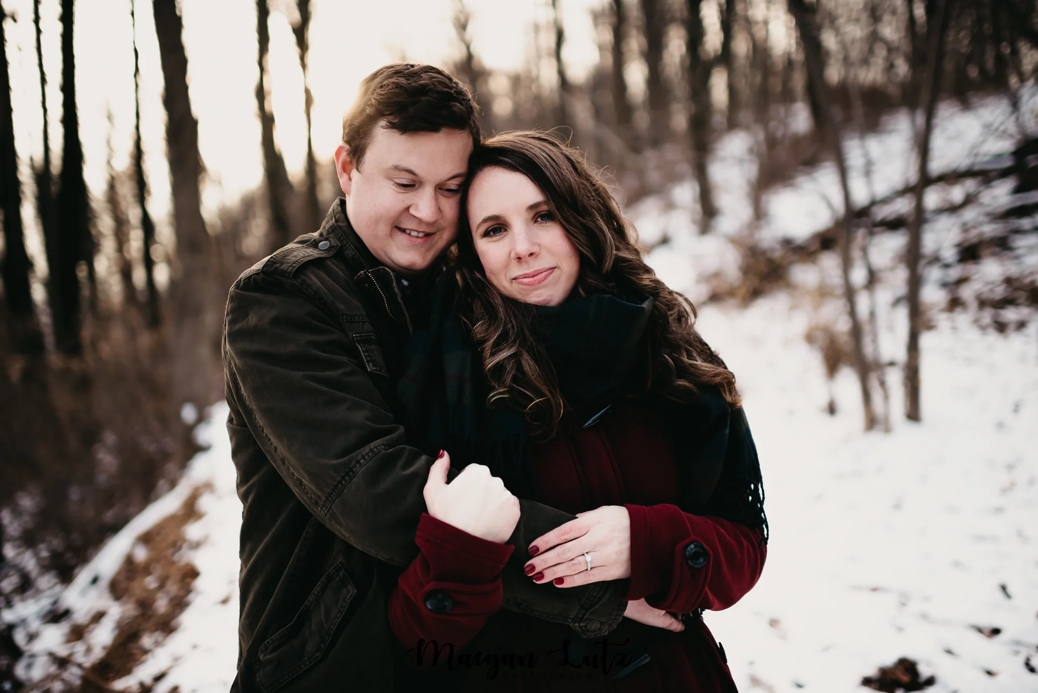 winter engagement session in Easton, PA by wedding & engagement photographer in Easton NEPA