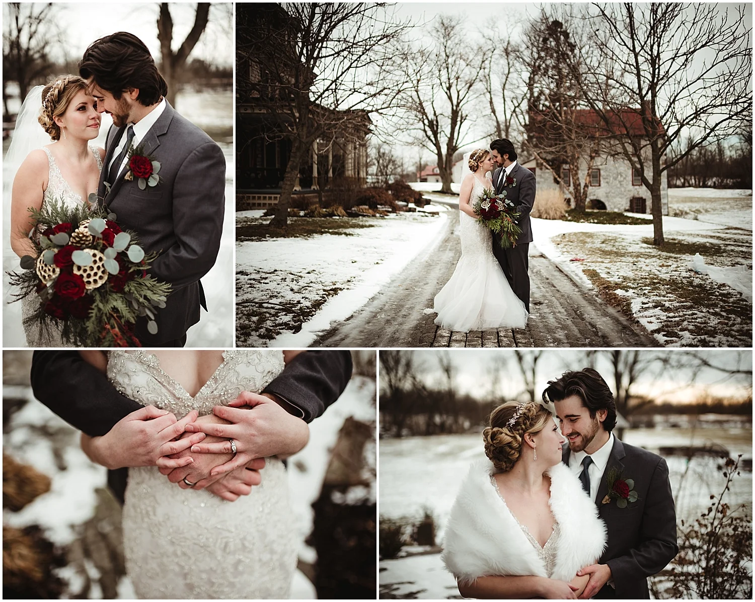 Winter Wedding at the Tulpehocken Manor in Myerstown PA by NEPA Wedding Photographer