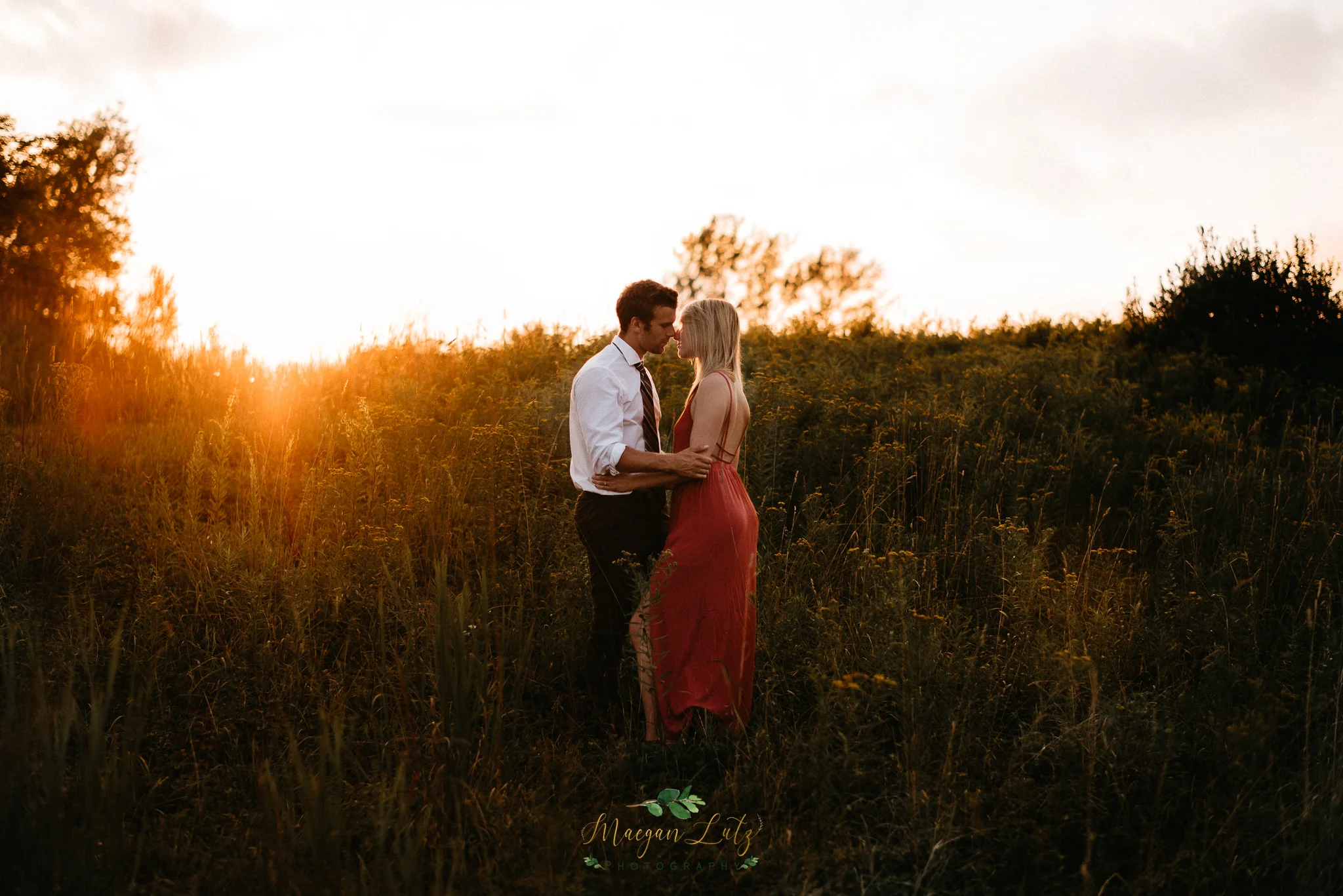 Sunset engagement session at Ricketts Glen State Park, Benton PA by NEPA wedding photographer