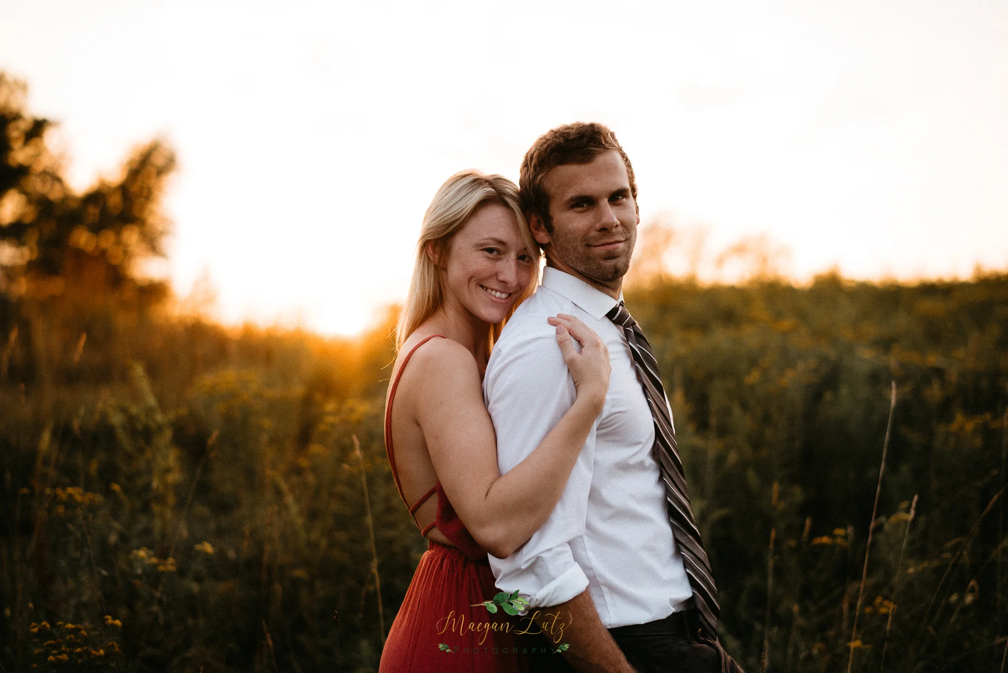 Sunset engagement session at Ricketts Glen State Park, Benton PA by NEPA wedding photographer