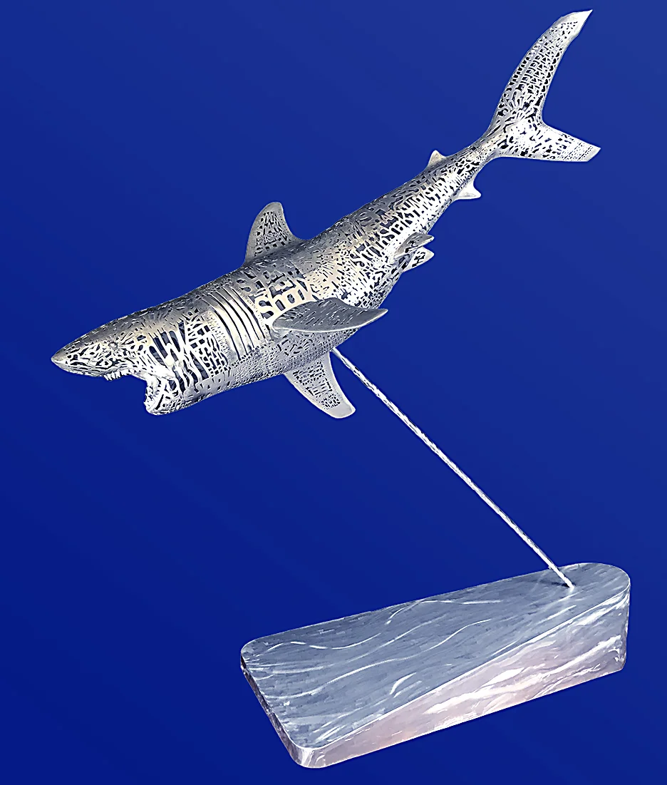 3D Printed Shark Sculpture - Michael Cardacino
