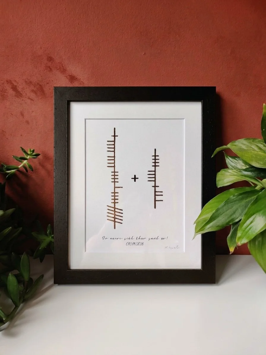 Classic Ogham inscription