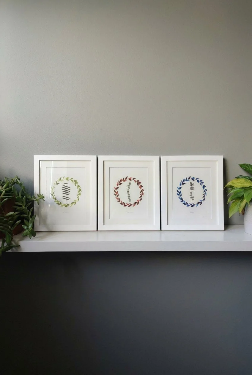 Love - Joy - Peace print trio