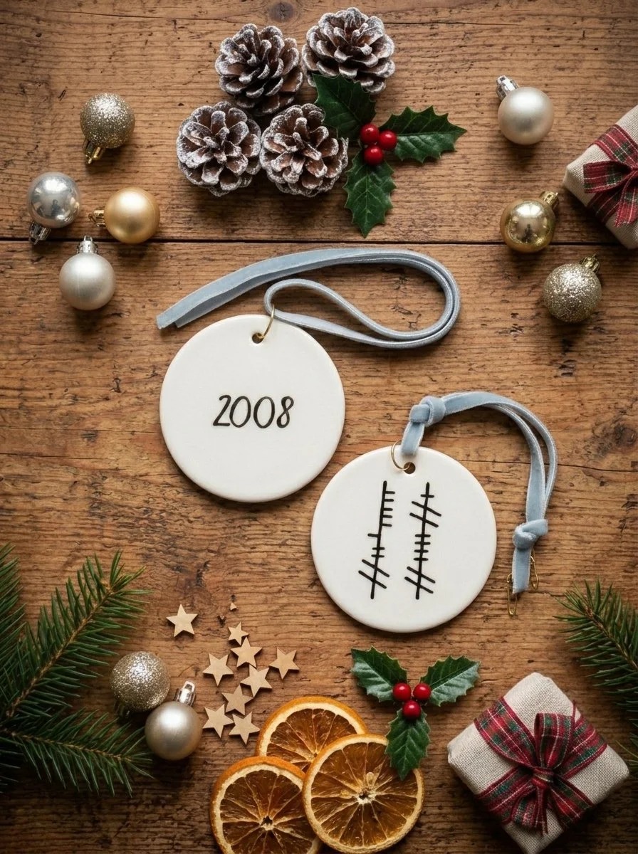 Customisable Porcelain Christmas Decoration