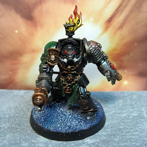 Figurine Warhammer 40k Deathwatch Terminator - Garran Branatar, Très Bien Peinte, Occasion