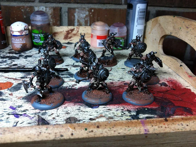 On the painting table ... Barbarians at the gate
