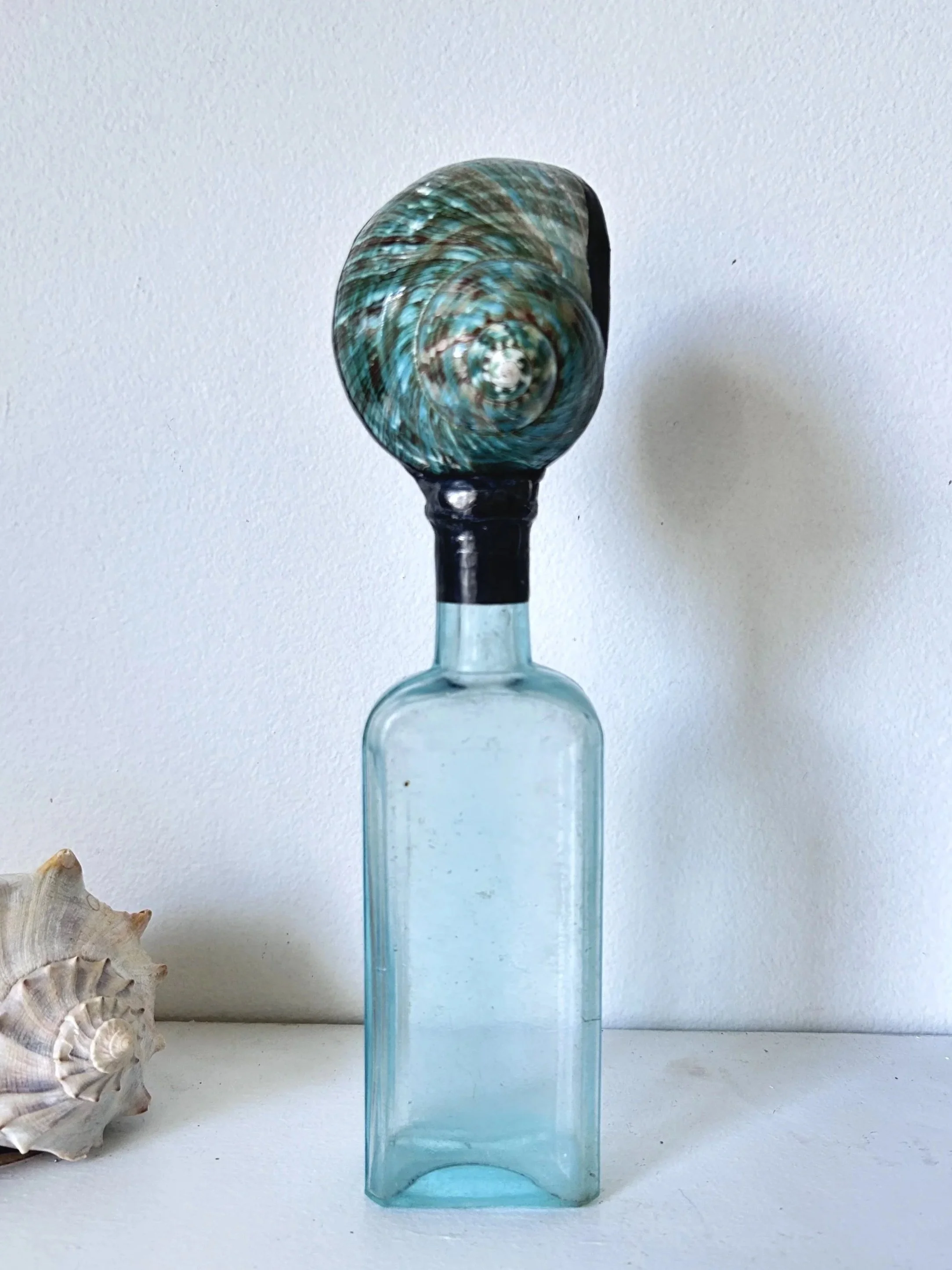 Jade Turbo on Antique Glass