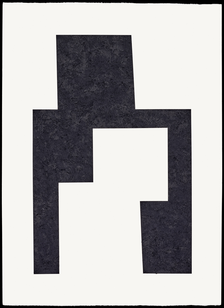 Format, 2018, 30" x 22", oil on paper