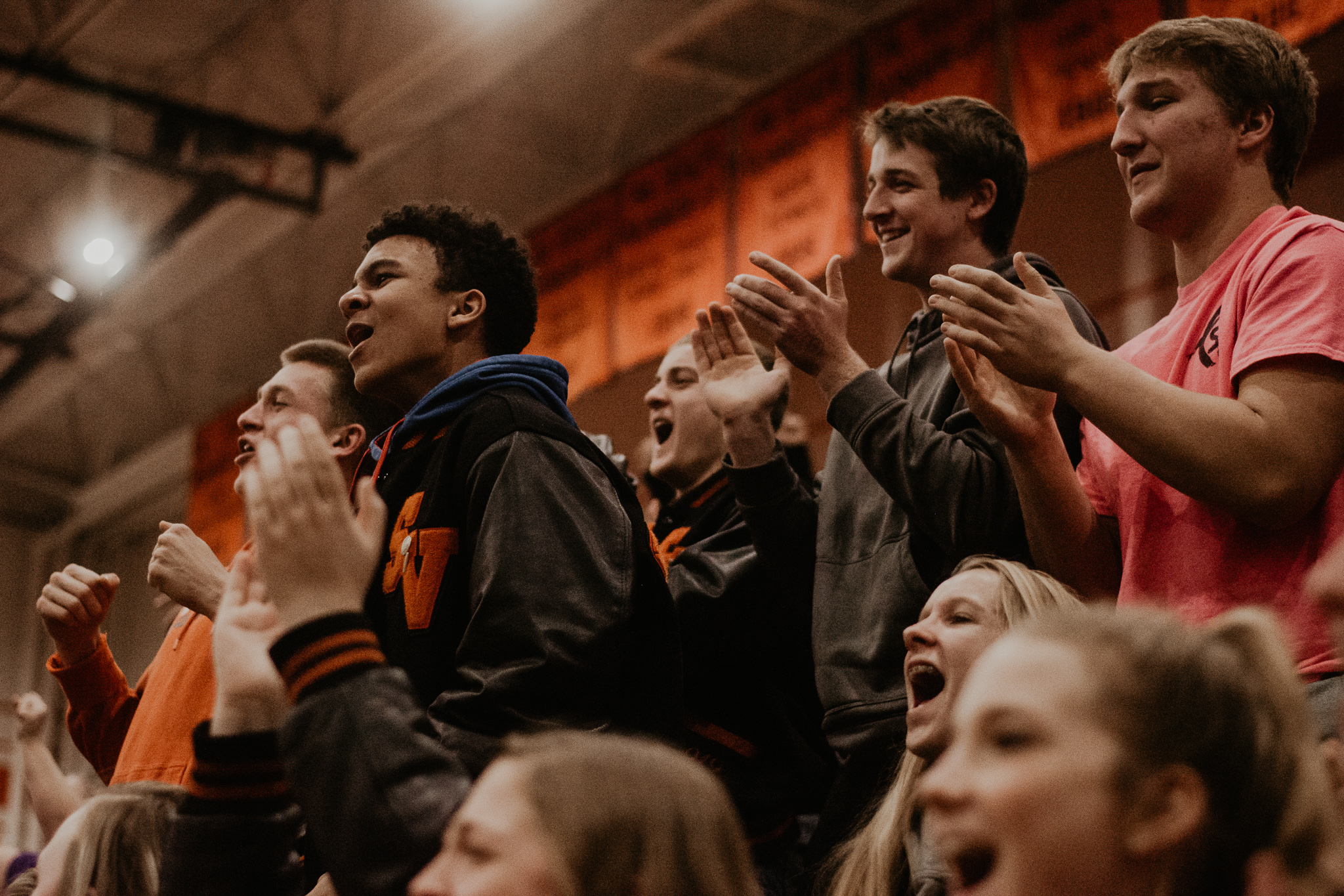 The student section had many moments during the 2-day tournament to stand up and cheer.