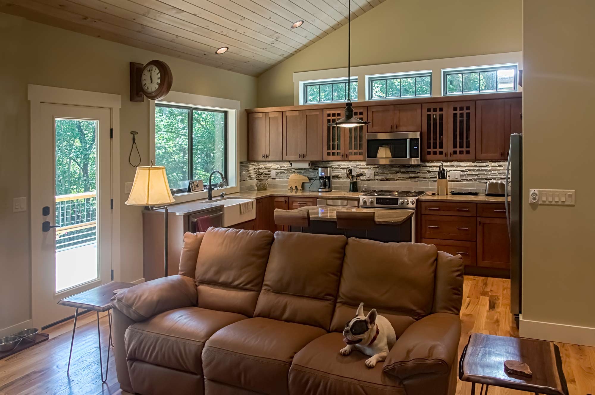 Transitional Mountainside Living Space