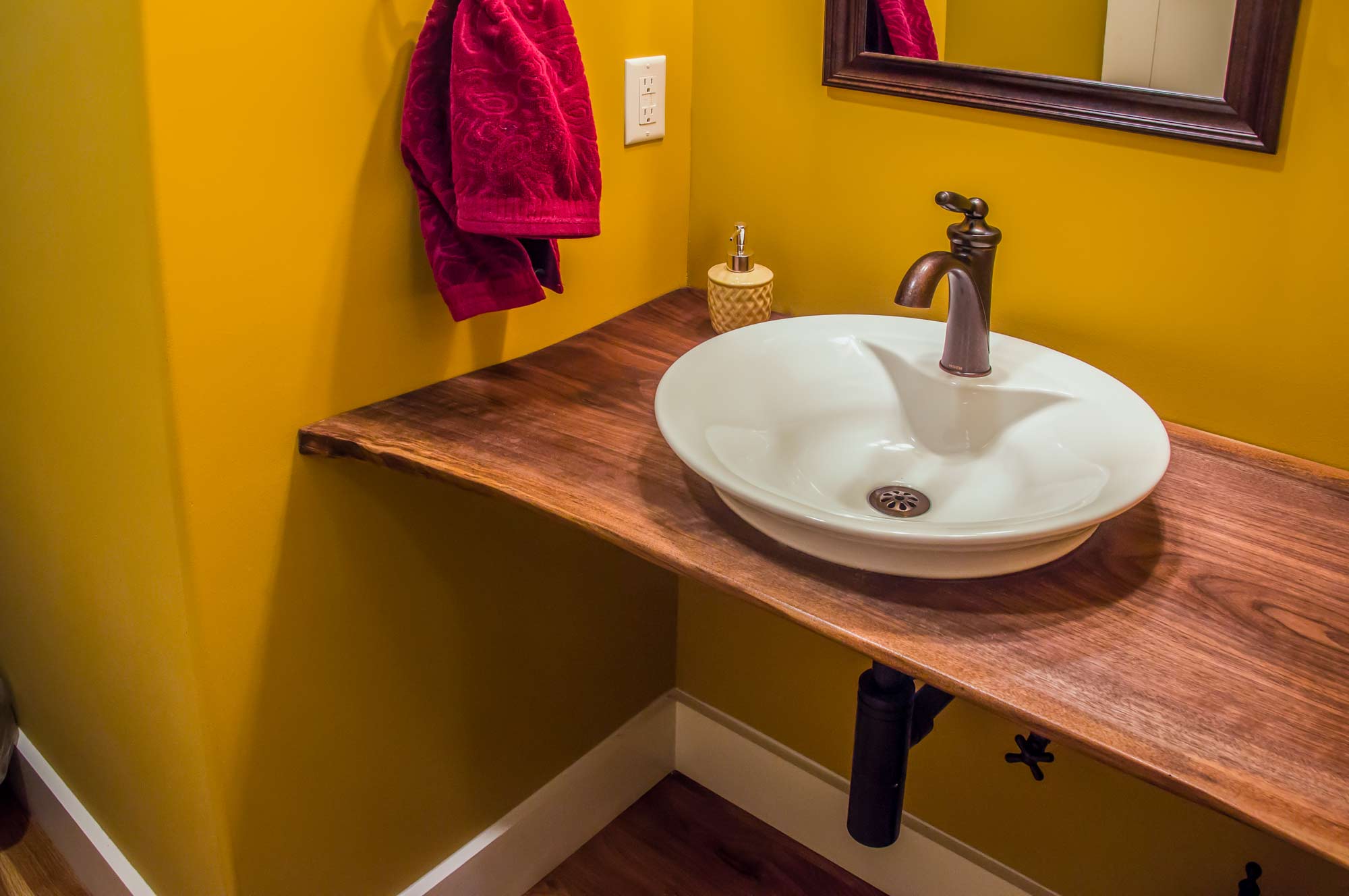 Mountainside Home: Hand-crafted vanity