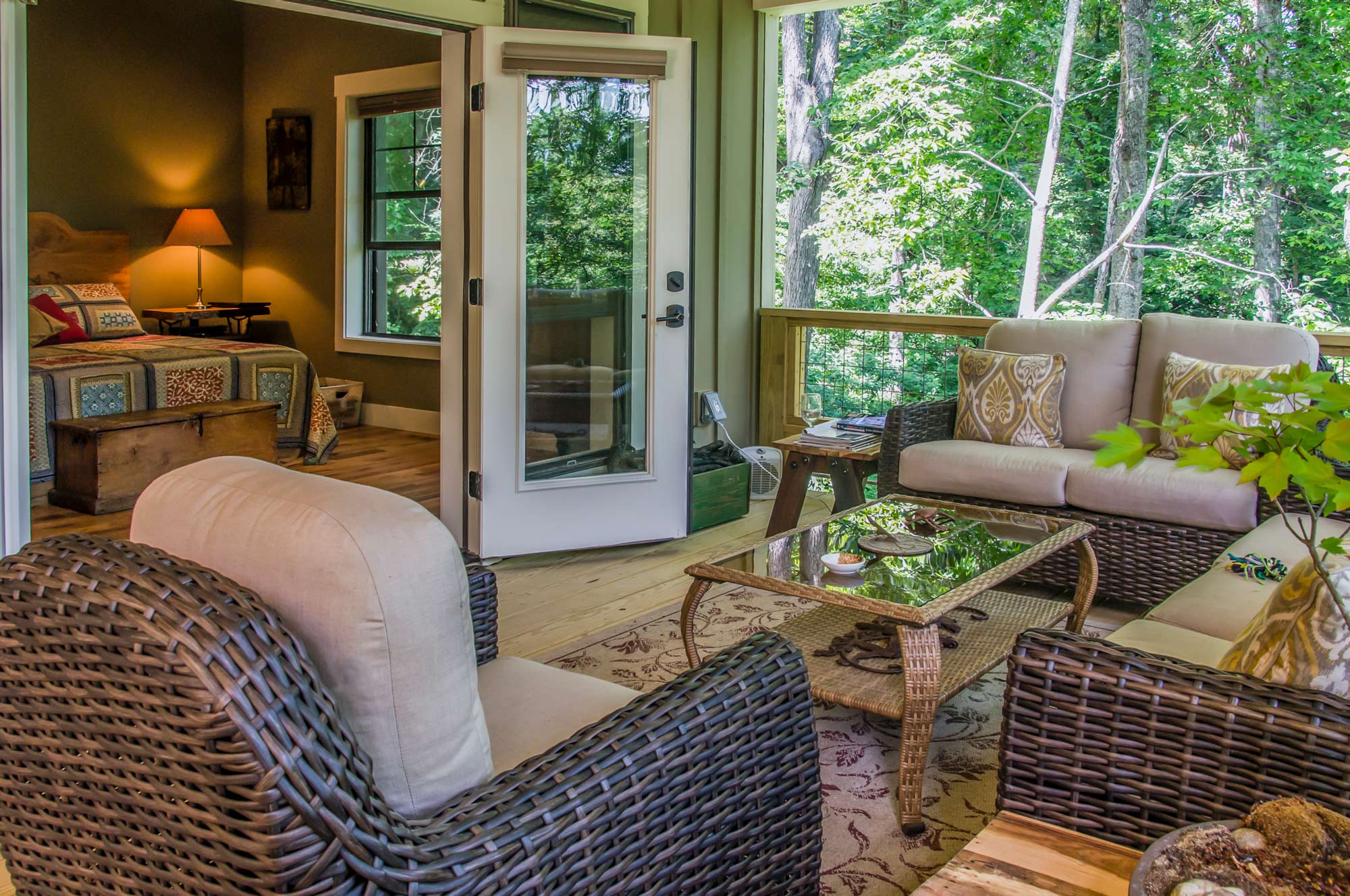 View of Master Bedroom from Deck