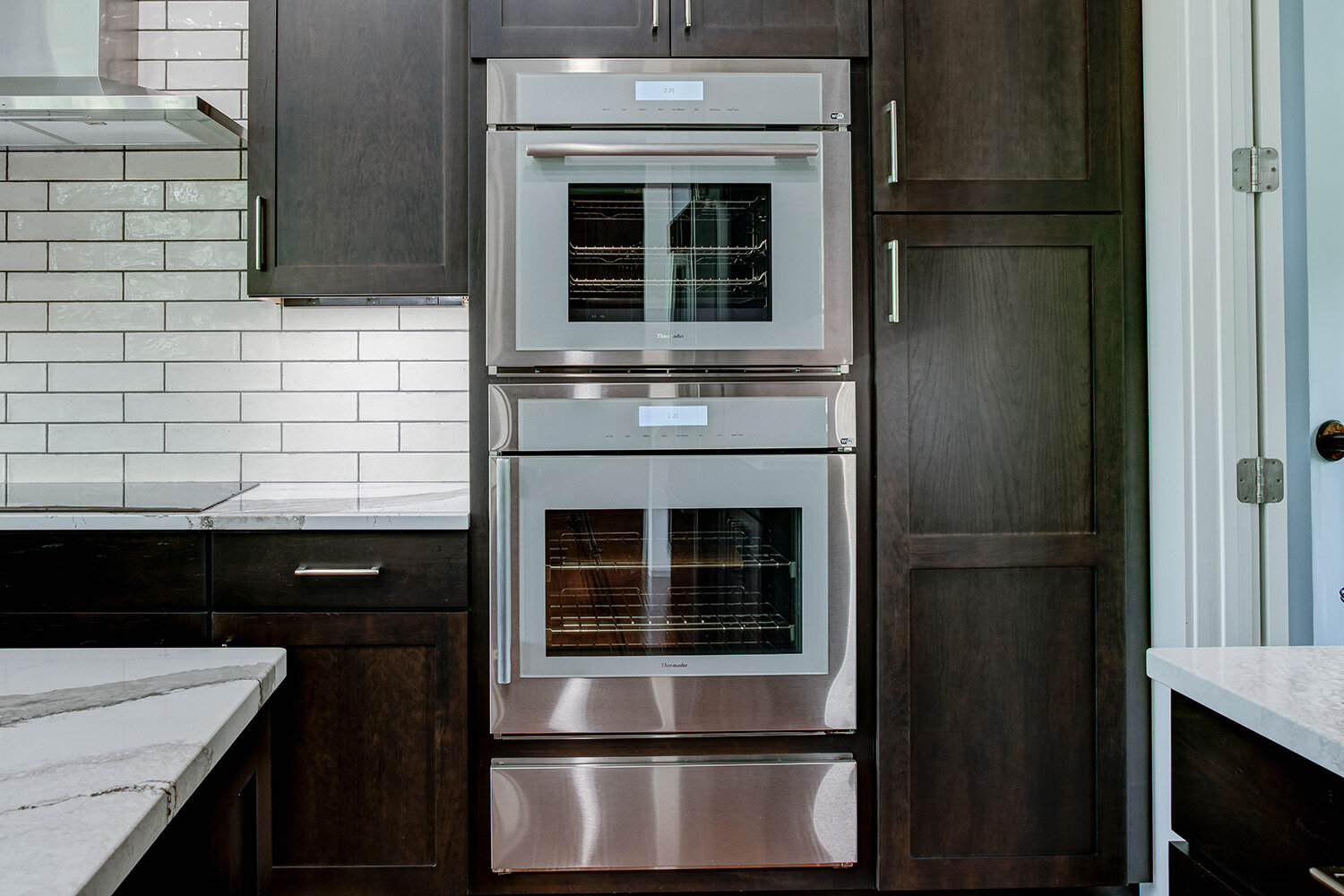 Double ovens add more cooking space