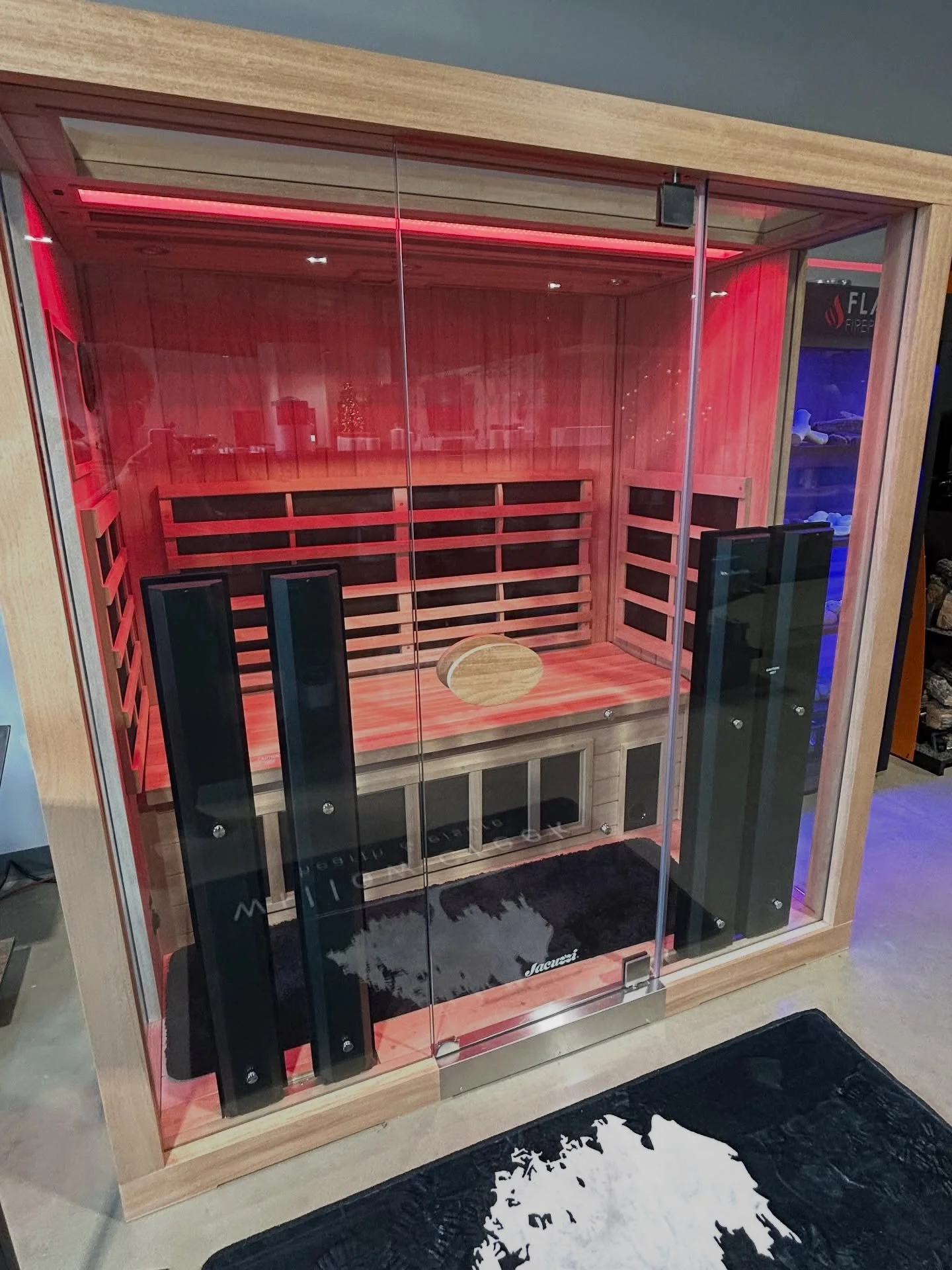 Looking for ways to stay warm this winter? We recently purchased a Dual Zone Jacuzzi swim spa from our local partner vendor Willow Creek Hearth and Leisure for one of our new builds. 

They carry all things Jacuzzi, including a toasty warm infrared s