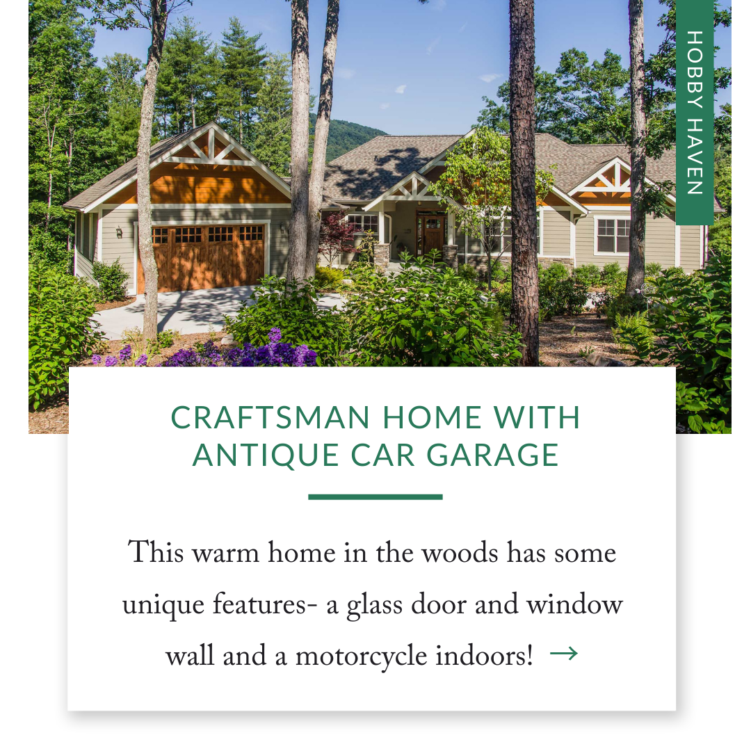 Craftsman Home with Antique Car Garage