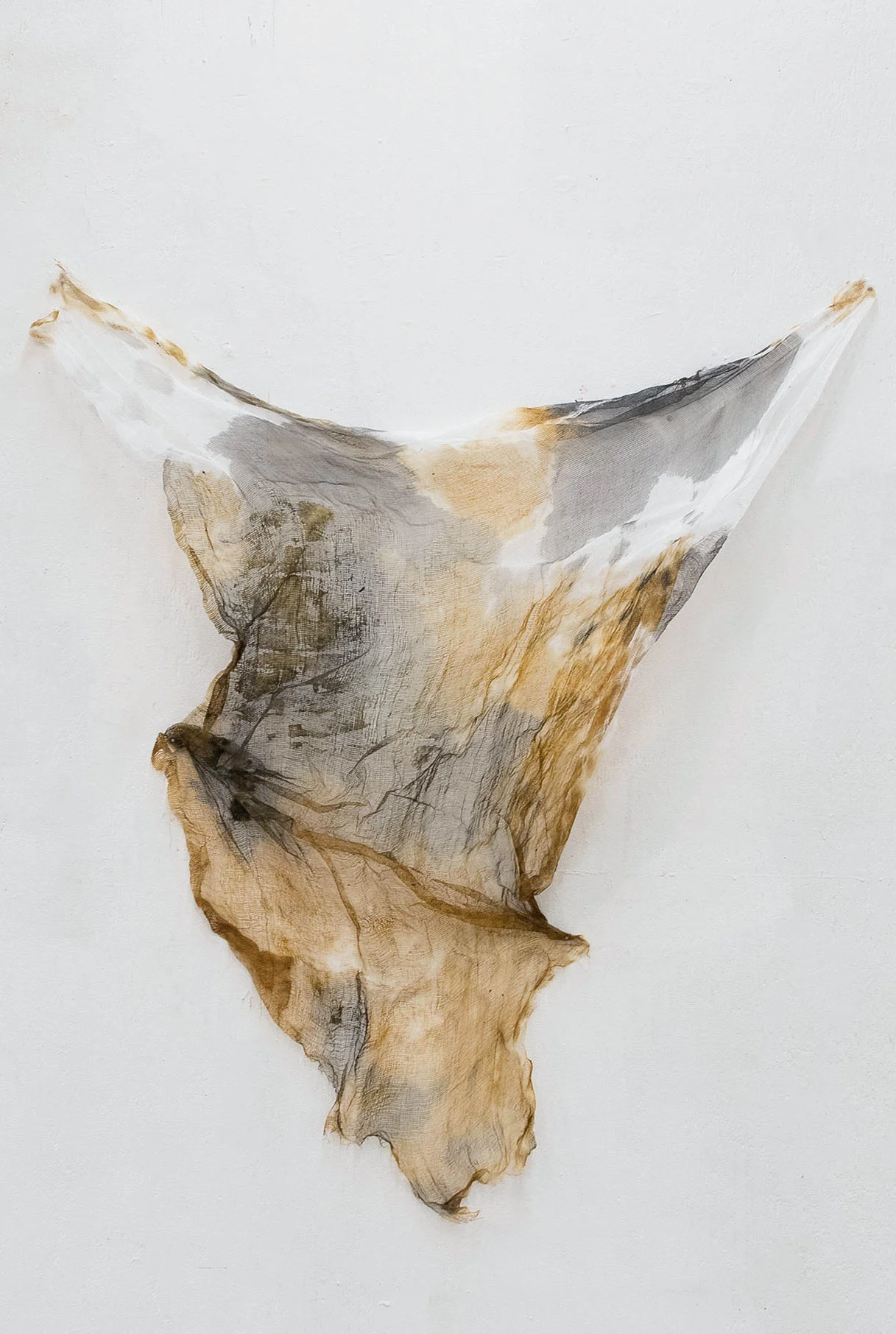 Vulnerability No. 2 2017 Shellac, Ink, + Gac 400 on Textile